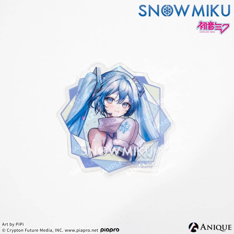 初音ミク [SNOW MIKU] 雪ミク 描き下ろしイラスト初音ミク Art by PiPi ホログラムクリアステッカー アニメイトで2025年04月 下旬 発売予定