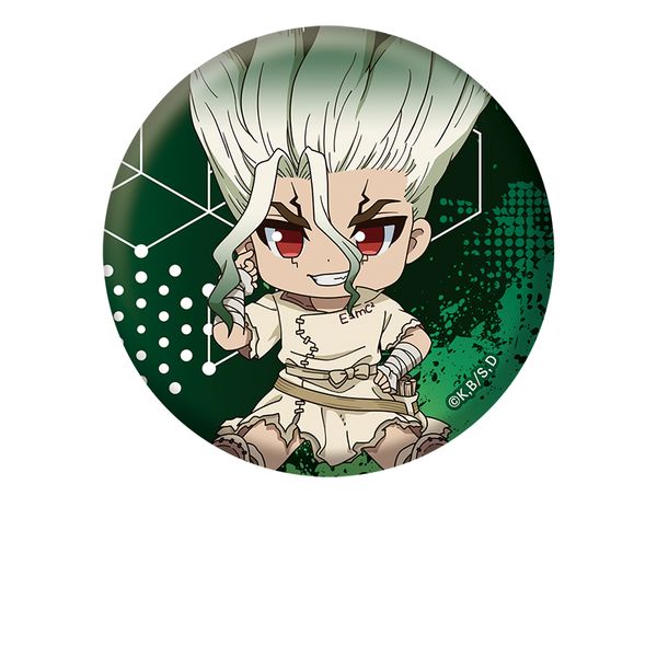 Dr.STONE ぺたん娘缶バッジ 石神千空 キャラアニで
                                                2025年3月発売