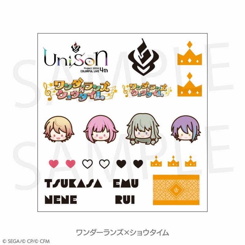 プロセカ プロジェクトセカイ COLORFUL LIVE 4th – Unison – ボディシール[ワンダーランズ×ショウタイム]
 アニメイトで
2025/02/10 発売