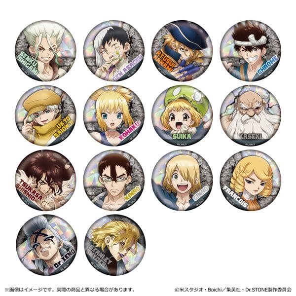 Dr.STONE ホログラム缶バッジ 【1BOX】 キャラアニで
                                                2025年4月発売