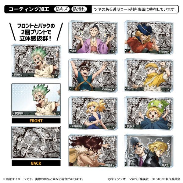 Dr.STONE ミニアクリルブロック 【1BOX】 キャラアニで
                                                2025年4月発売