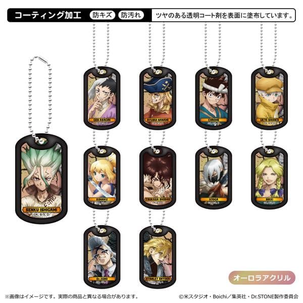 Dr.STONE アクリルドッグタグキーホルダー 【1BOX】 キャラアニで
                                                2025年4月発売