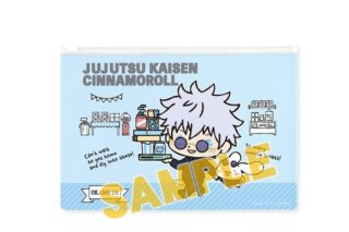 呪術廻戦×サンリオキャラクターズ 五条 悟×シナモロール 懐玉・玉折 ビニールフラットポーチ
 
2025年2月27日発売
