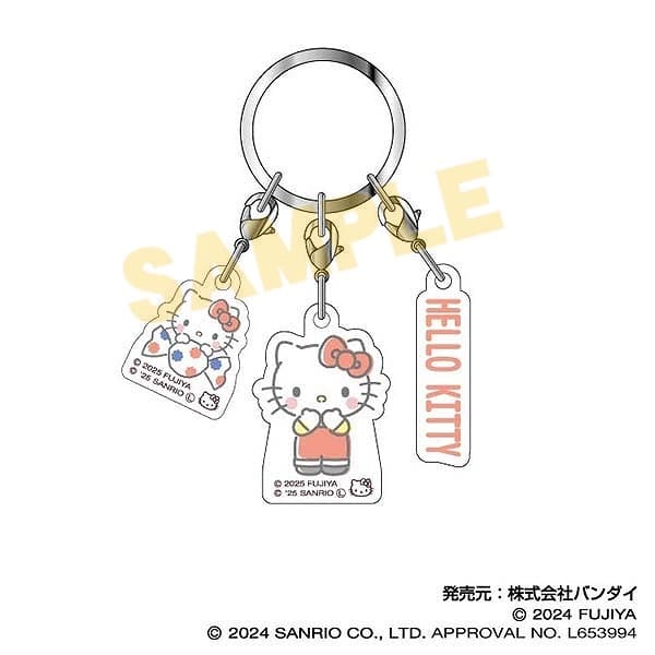 PEKO×サンリオキャラクターズ 3連アクリルキーホルダー 01 ハローキティ
 
2025年07月発売