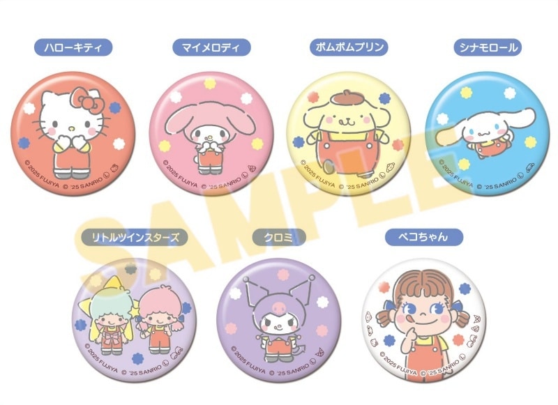 PEKO×サンリオキャラクターズ CANバッジVol.1
 
2025年07月発売