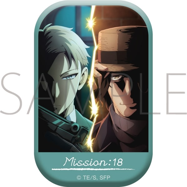 スパイファミリー スクエア缶バッジ/MISSION:18家庭教師の叔父/
 
2023年2月24日発売
 (アニメイト)