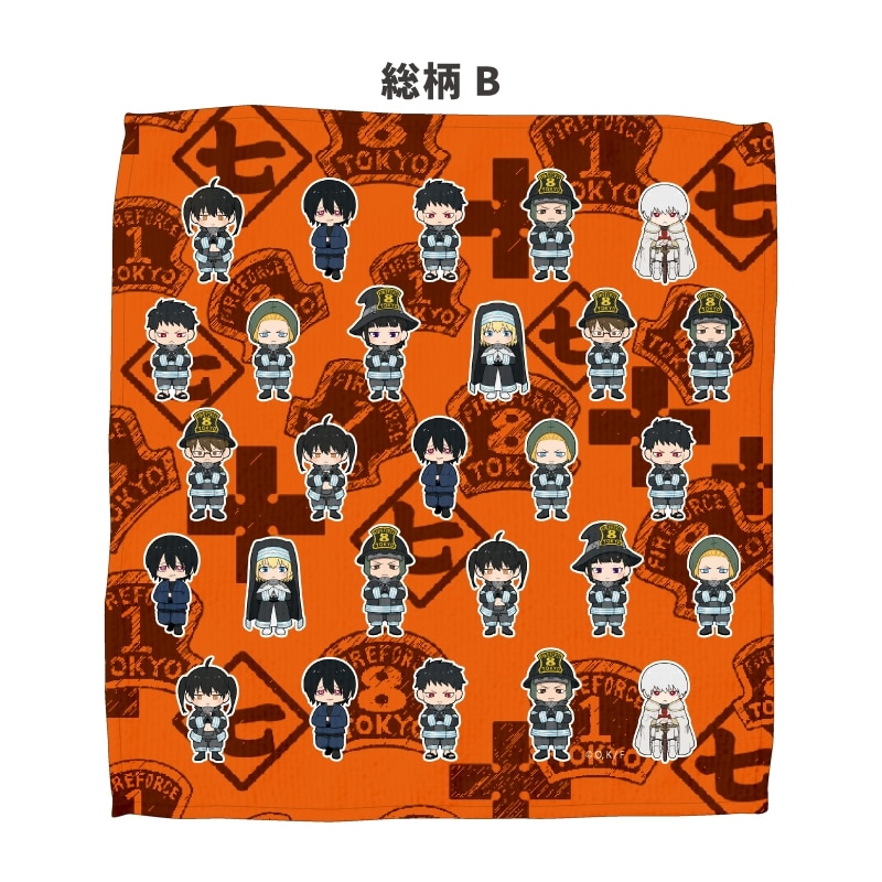 炎炎ノ消防隊 ハンドタオル 02.総柄B
 
2021年12月下旬発売