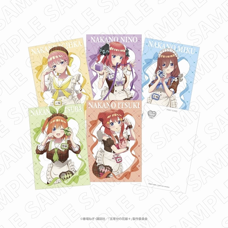 五等分の花嫁* 3 o’clock 五等分の花嫁* ポストカードセット(5枚入り)
 
2025年06月下旬発売
で取扱中 (アニメイト)