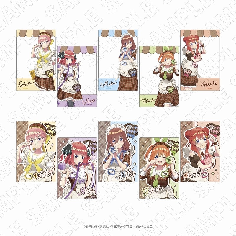 五等分の花嫁* 3 o’clock 五等分の花嫁* トレーディングクリアカード(全10種)
 
2025年06月下旬発売
で取扱中 (アニメイト)