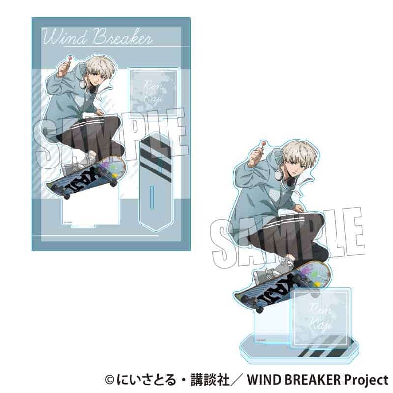 ウィンドブレイカー (ウィンブレ) MEGAアクリルスタンド 梶 蓮 スケーターver.     ホビーストックで2025年5月発売