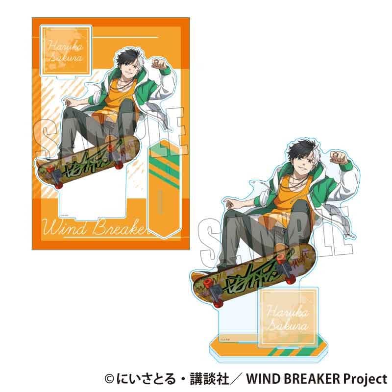 ウィンドブレイカー (ウィンブレ) MEGAアクリルスタンド 桜 遥 スケーターver.     ホビーストックで2025年5月発売