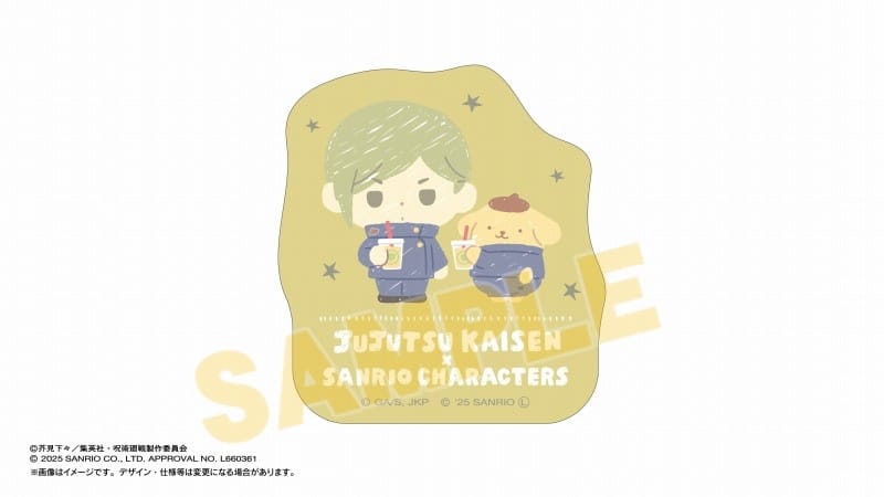 呪術廻戦 懐玉・玉折 サンリオキャラクターズ ダイカットステッカー 七海建人×ポムポムプリン
 
2025年06月上旬発売
