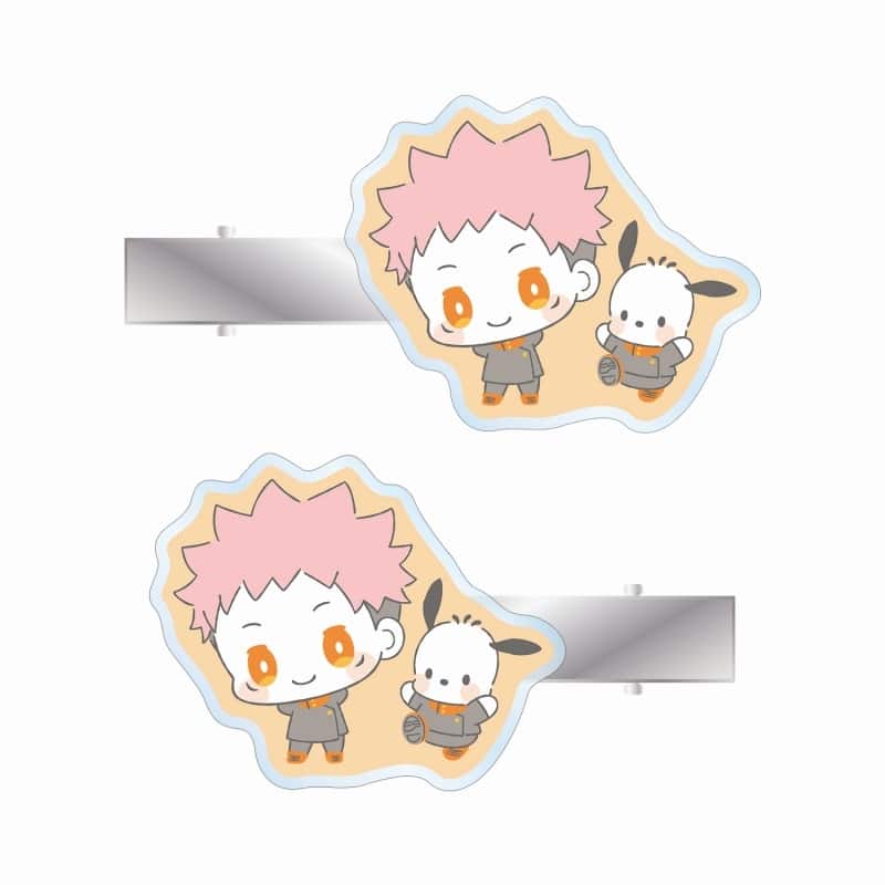 呪術廻戦×サンリオキャラクターズ 虎杖悠仁×ポチャッコ アクリルヘアクリップ2個セット
 
2025年9月7日発売