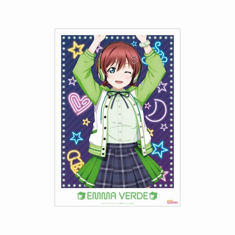 ラブライブ! ニジガク 描き下ろし エマ・ヴェルデ ミラクル STAY TUNE! A3マット加工ポスター
 
2025年7月27日発売