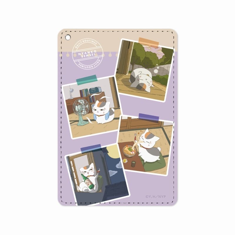 夏目友人帳 描き下ろしイラスト 集合C ニャンコ先生の1日ver. 1ポケットパスケース【再販】
 
2025年7月27日発売