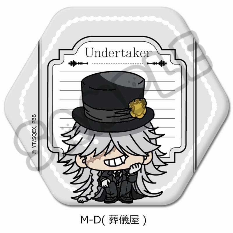 アニメ黒執事 — 六角形缶バッジ M-D(葬儀屋)
 
2025年03月上旬発売