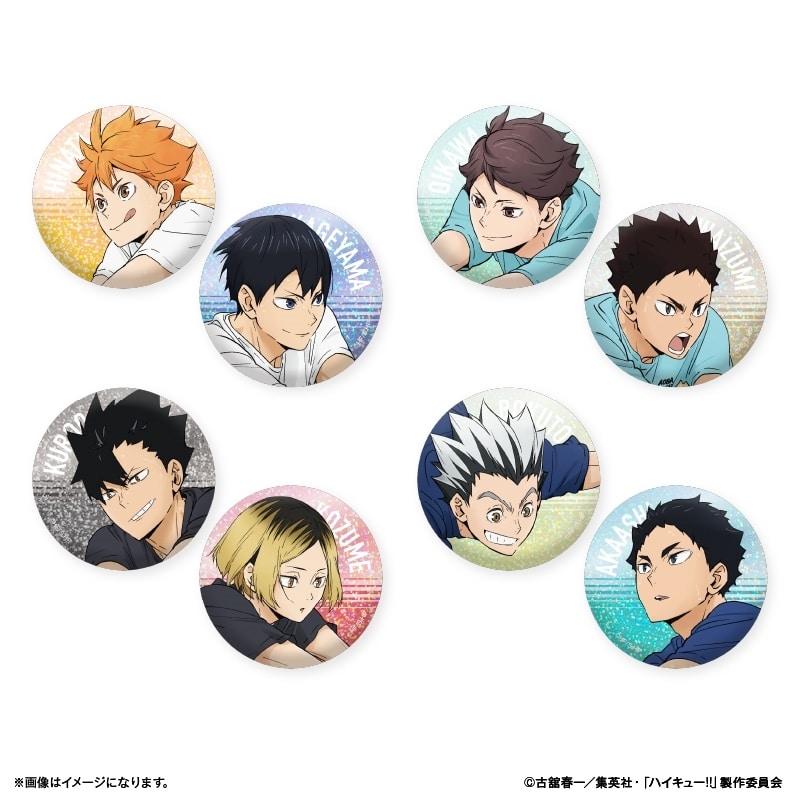 ハイキュー!! トレーディングキラキラ缶バッジ ～レシーブ～ 【全8種】(単品)
 
2025年08月下旬発売
