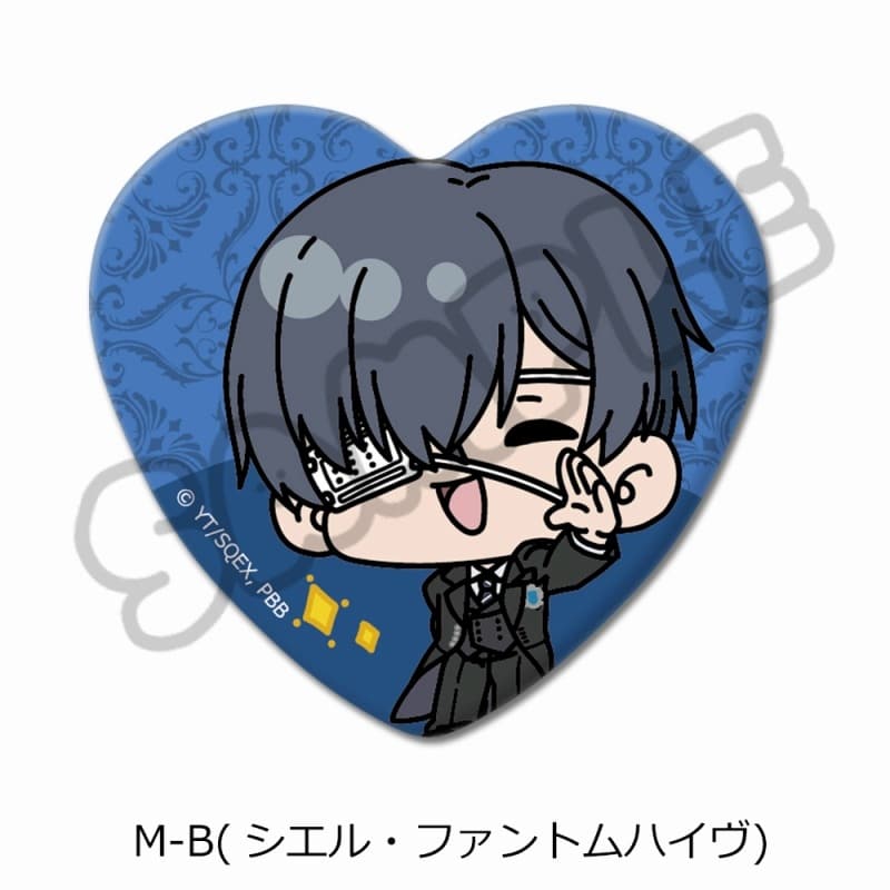 アニメ黒執事 — ハート型缶バッジ M-B(シエル・ファントムハイヴ)
 
2025年03月上旬発売