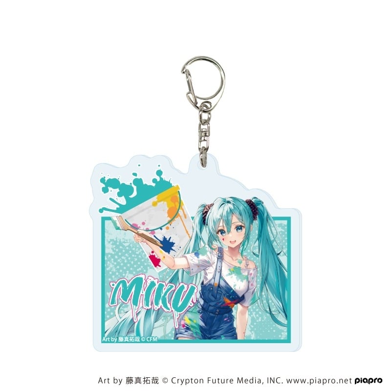 ピアプロキャラクターズ アクリルキーホルダー6月初音ミク ペンキver.(描き起こしイラスト)
 
2025年08月発売