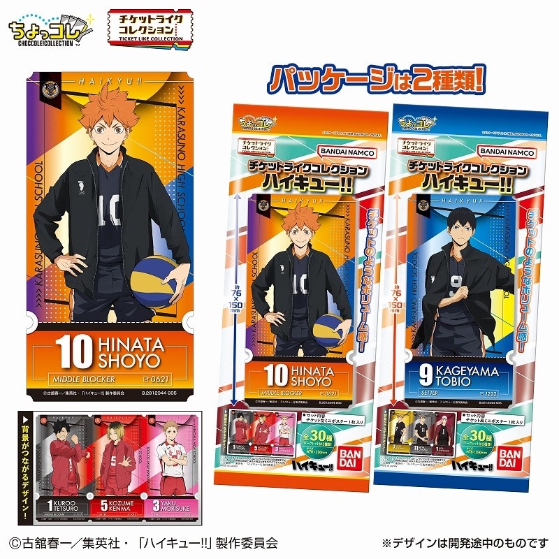 ハイキュー!! チケットライクコレクション
 アニメイトで
2025年7月14日発売