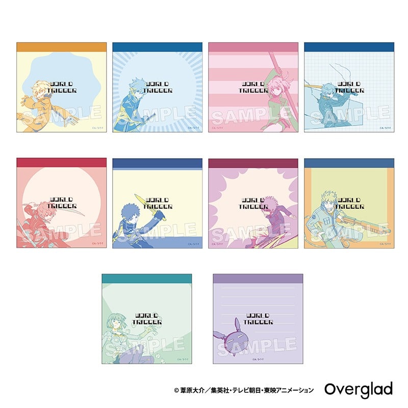 NEW
                                    ワールドトリガー トレーディングスクエアメモ Mixing Colors 10個入り1BOX     2025年7月発売で取扱中 (ホビーストック)