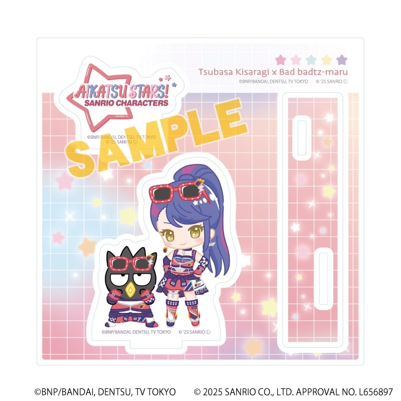 アイカツスターズ!×サンリオキャラクターズ アクリルスタンドプレート7月如月ツバサ×バッドばつ丸(コラボイラスト(ミニキャラ))
 
2025年08月発売