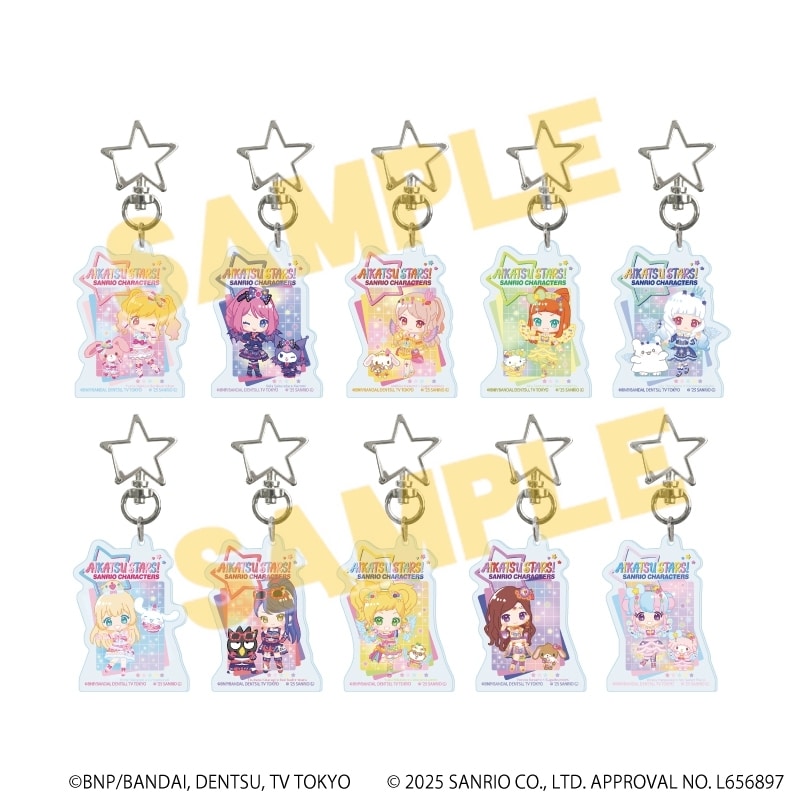 アイカツスターズ!×サンリオキャラクターズ 星型ナスカンアクリルキーホルダー 1月トレーディング(全10種)(コラボイラスト(ミニキャラ))
 
2025年08月発売