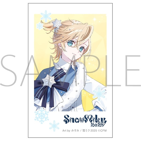 初音ミクシリーズ チェキプリント/SNOW MIKU 2025　G　鏡音レン Art by みすみ
 
2025年6月20日発売