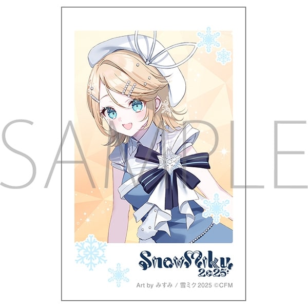 初音ミクシリーズ チェキプリント/SNOW MIKU 2025　F　鏡音リン Art by みすみ
 
2025年6月20日発売