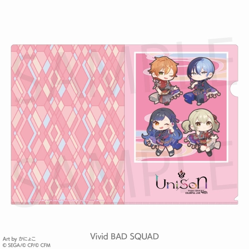 プロセカ プロジェクトセカイ COLORFUL LIVE 4th – Unison – ミニキャラクリアファイル[Vivid BAD SQUAD]
 
2025年2月10日発売