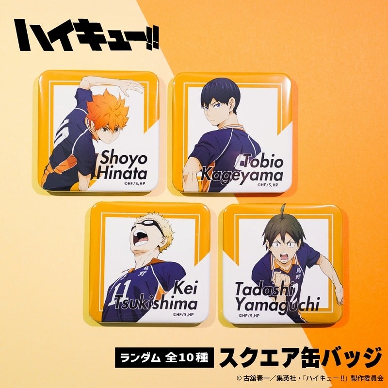 アニメハイキュー!! ランダムスクエア缶バッジBOX(全10種)
 
2025年06月発売