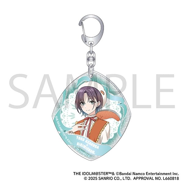 アイドルマスター シャイニーカラーズ ラメアクリルキーホルダー/浅倉 透×KIRIMIちゃん.　サンリオキャラクターズ
 
2025年6月28日発売