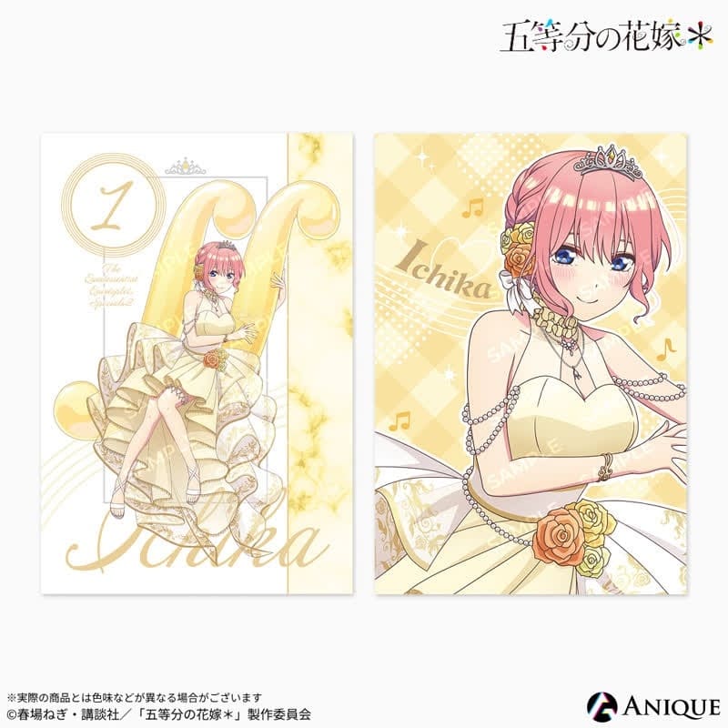 五等分の花嫁* 描き下ろしイラスト【クインテット】中野一花 ポストカード2枚セット
 
2025年10月下旬発売