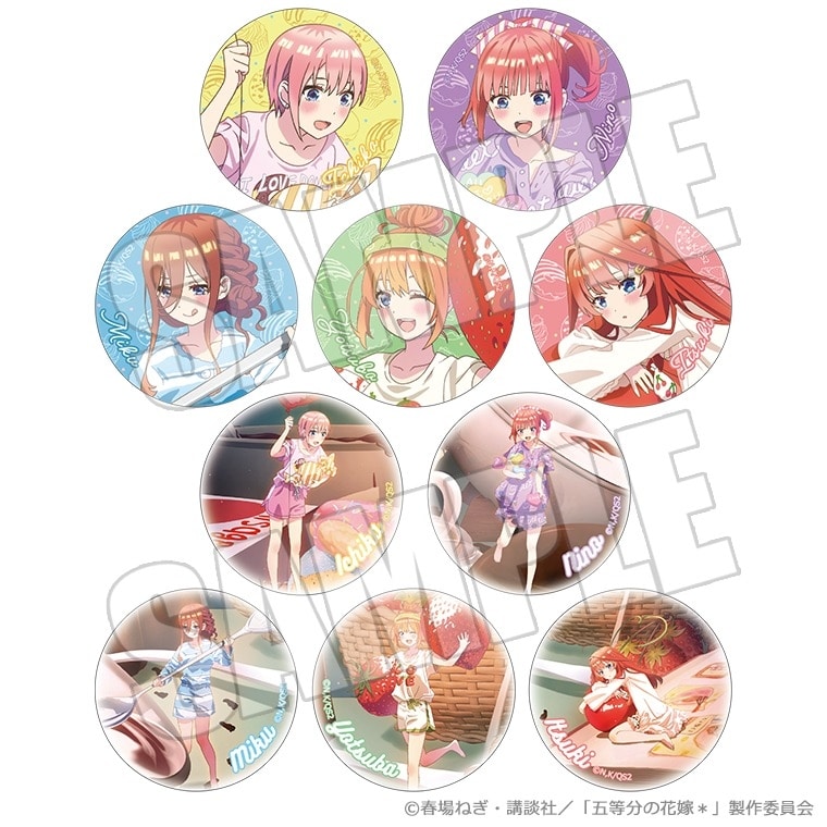 五等分の花嫁* トレーディング缶バッジ
 
2025年08月上旬発売
で取扱中 (アニメイト)