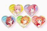 五等分の花嫁* 描き下ろしイラスト【クインテット】トレーディングハート型グリッターミニアクリルブロック(全5種)
 
2025年10月下旬発売