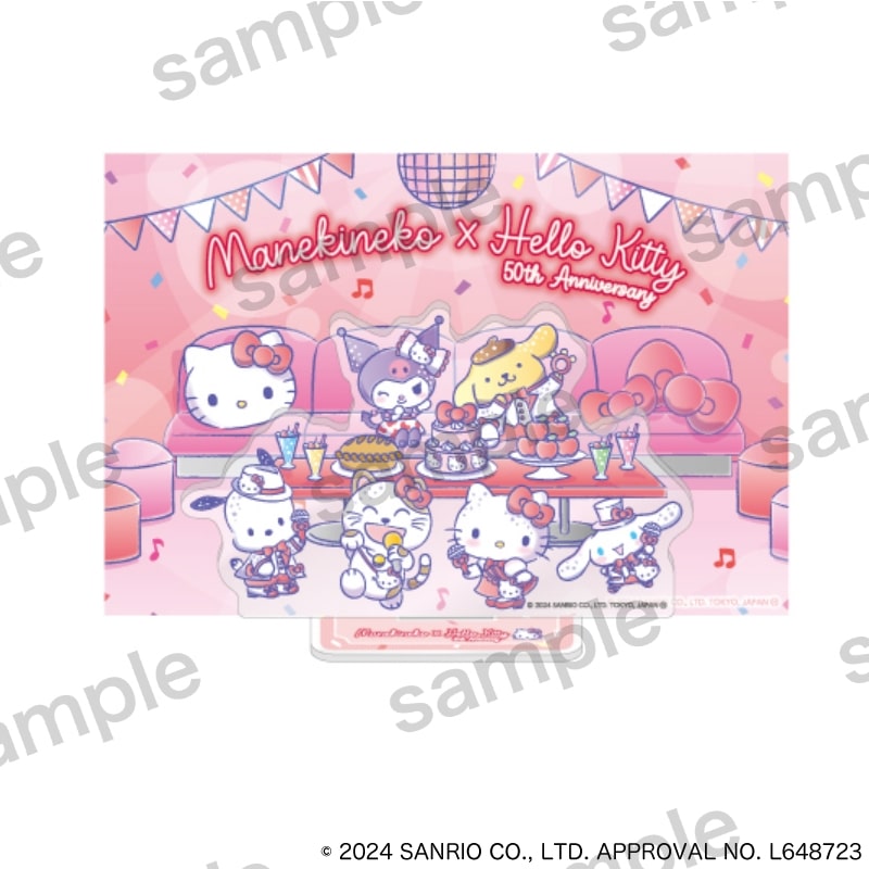 サンリオキャラクターズ ポストカード付 アクリルスタンド【まねきねこコラボ】
 
2024年11月発売