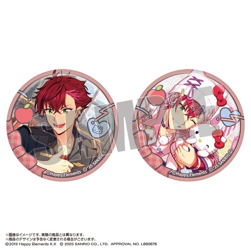 エリオスライジングヒーローズ × サンリオキャラクターズ グリッター缶バッジセット 1.鳳アキラ×ハローキティ
 
2025年10月発売