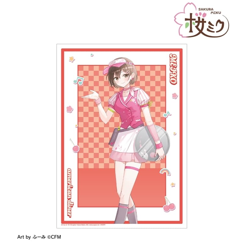 桜ミク 描き下ろし MEIKO アメリカンダイナーver. Art by ふーみ A3マット加工ポスター
 
2025年9月17日発売