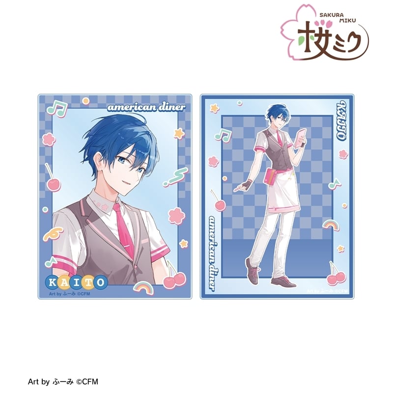 桜ミク 描き下ろし KAITO アメリカンダイナーver. Art by ふーみ アクリルカード2枚セット
 
2025年9月17日発売