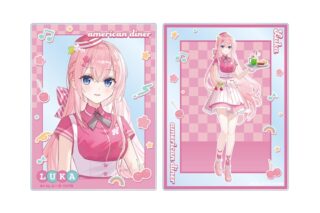 桜ミク 描き下ろし 巡音ルカ アメリカンダイナーver. Art by ふーみ アクリルカード2枚セット
 
2025年9月17日発売