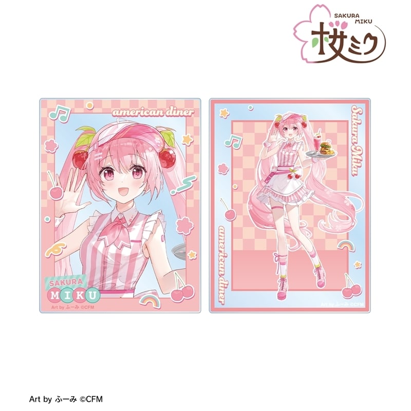 桜ミク 描き下ろし 桜ミク アメリカンダイナーver. Art by ふーみ アクリルカード2枚セット
 
2025年9月17日発売