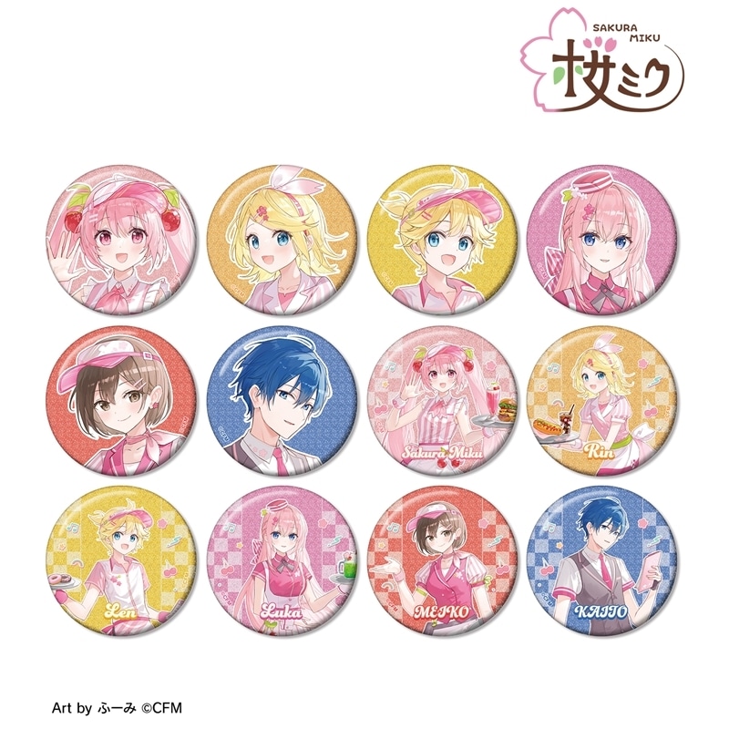 桜ミク 描き下ろし アメリカンダイナーver. Art by ふーみ トレーディンググリッター缶バッジ
 
2025年9月17日発売