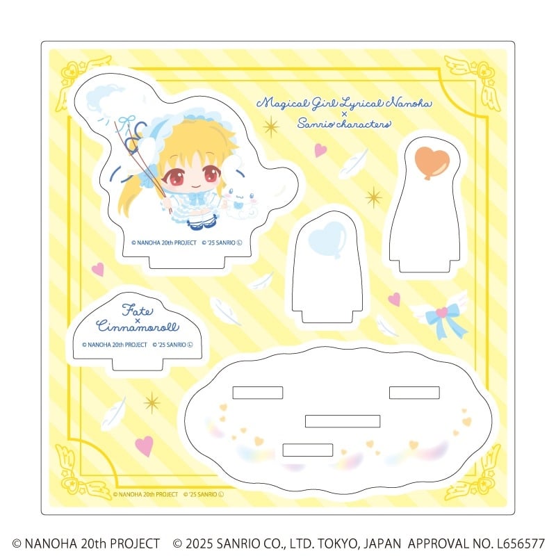 魔法少女リリカルなのはシリーズ×サンリオキャラクターズ アクリルスタンドプレート2月フェイト×シナモロール(ミニキャライラスト)
 
2025年09月発売