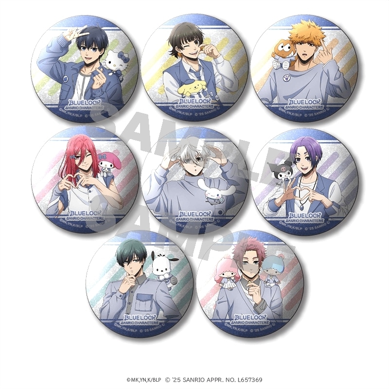ブルーロック×サンリオキャラクターズ グリッター缶バッジ
 
2025年08月発売