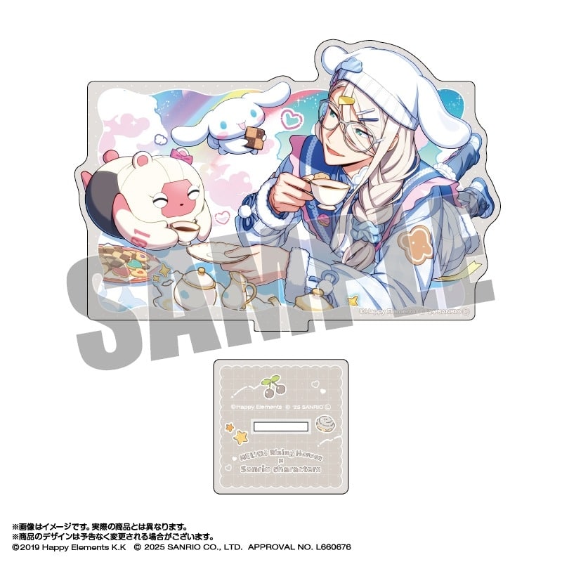 エリオスライジングヒーローズ × サンリオキャラクターズ アクリルスタンド 2.ヴィクター・ヴァレンタイン×シナモロール
 
2025年10月発売
で取扱中 (アニメイト)