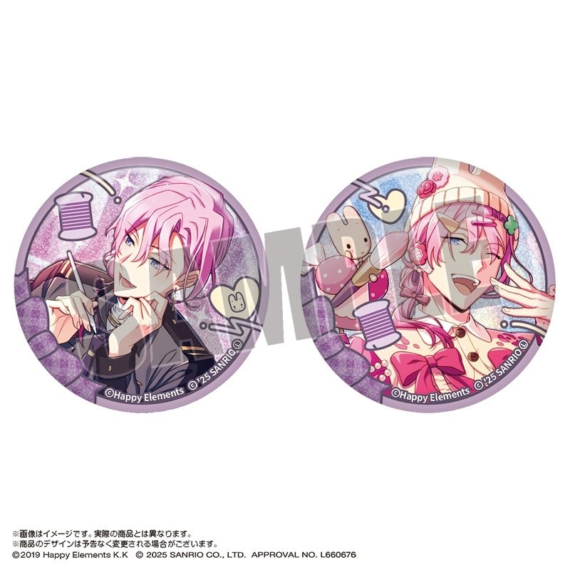 エリオスライジングヒーローズ × サンリオキャラクターズ グリッター缶バッジセット 5.ビアンキ・ロウ×マロンクリーム
 
2025年10月発売
で取扱中 (アニメイト)
