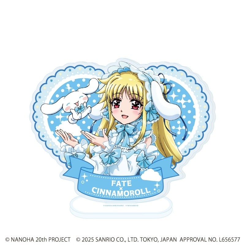 魔法少女リリカルなのはシリーズ×サンリオキャラクターズ アクリルスタンド2月フェイト×シナモロール(等身イラスト)
 
2025年09月発売