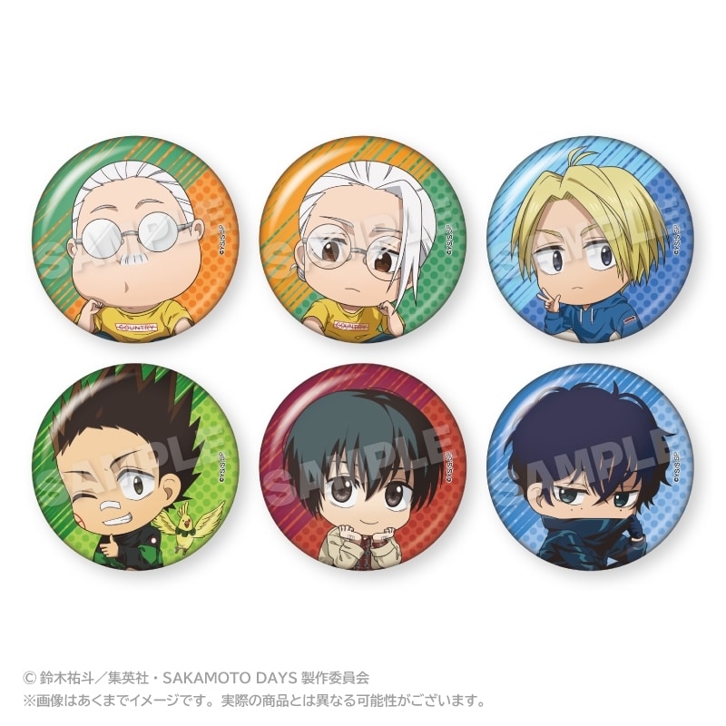 サカモトデイズ トレーディングミニキャラ缶バッジ しゃがみこみver. 
2025年08月発売