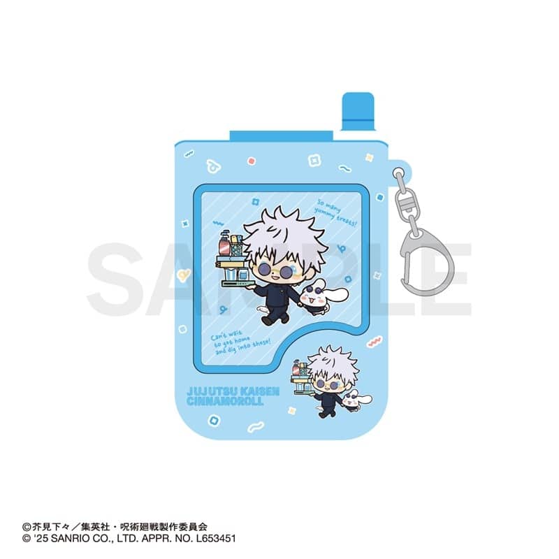 呪術廻戦 懐玉・玉折×サンリオキャラクターズ パスケース 01.五条悟・シナモロール
 
2025年08月下旬発売