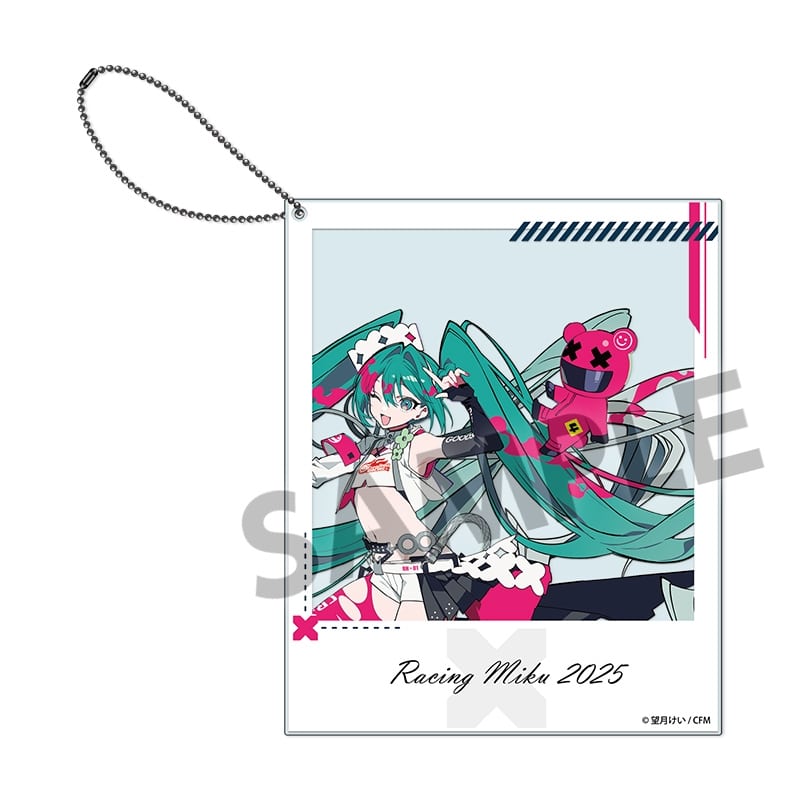 レーシングミク 2025 キービジュアル2 Ver. ポラロイド風アクリルキーホルダー
 
2025年08月発売